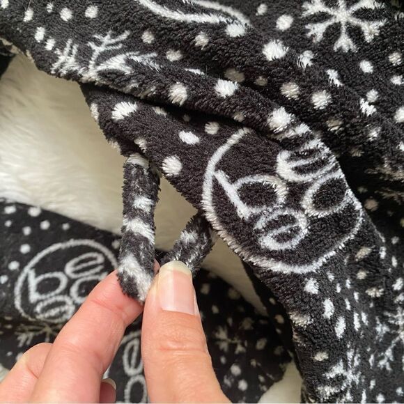 Bebe Robe Black White Women’s Size Medium No Belt - Picture 8 of 11